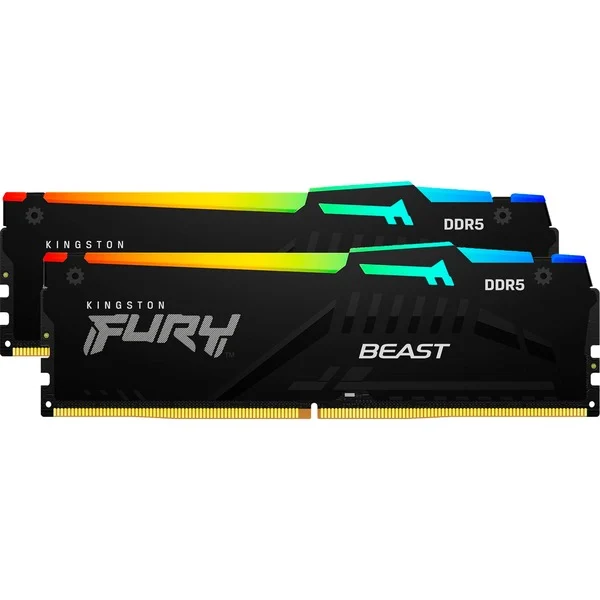 Kingston FURY Beast RGB 64 GB DDR5-6000 (2x 32 GB) werkgeheugen