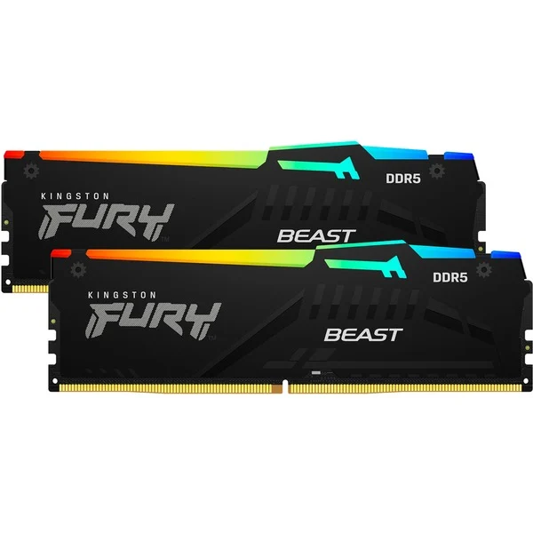 Kingston FURY Beast RGB 64 GB DDR5-6000 (2x 32 GB) werkgeheugen